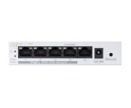 Комутатор Asus Business 5Port Smart Managed Switch PoE+,ExpertWiFi EBP15, 4 ports PoE+, 60W, VLAN, QoS, Port Mirroring, wall mounting,White